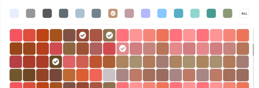 Paint color selection plugin