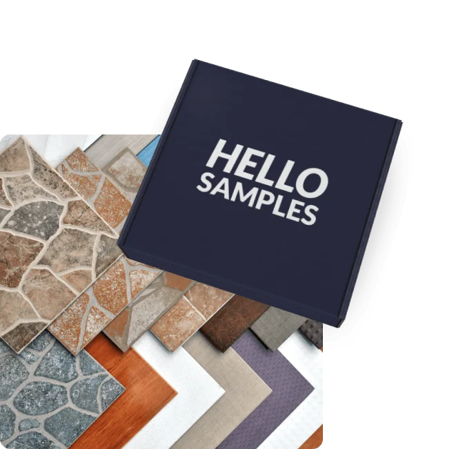 Hello Samples box with material samples